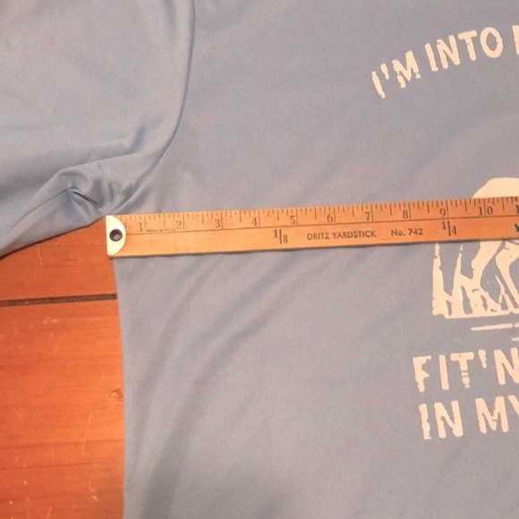 Deer print t-shirt, XL, a light blue color. - Picture 6 of 8